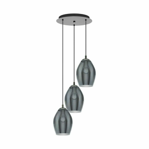 B-Ware Eglo Pendelleuchte Estanys 3 Flammig Pendelleuchte Deckenlampe Lampe Rauchgrau