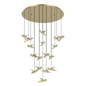 B-Ware Eglo Stars Of Light Pendelleuchte Hängeleuchte Led Paratebueno Messing 17 Flg