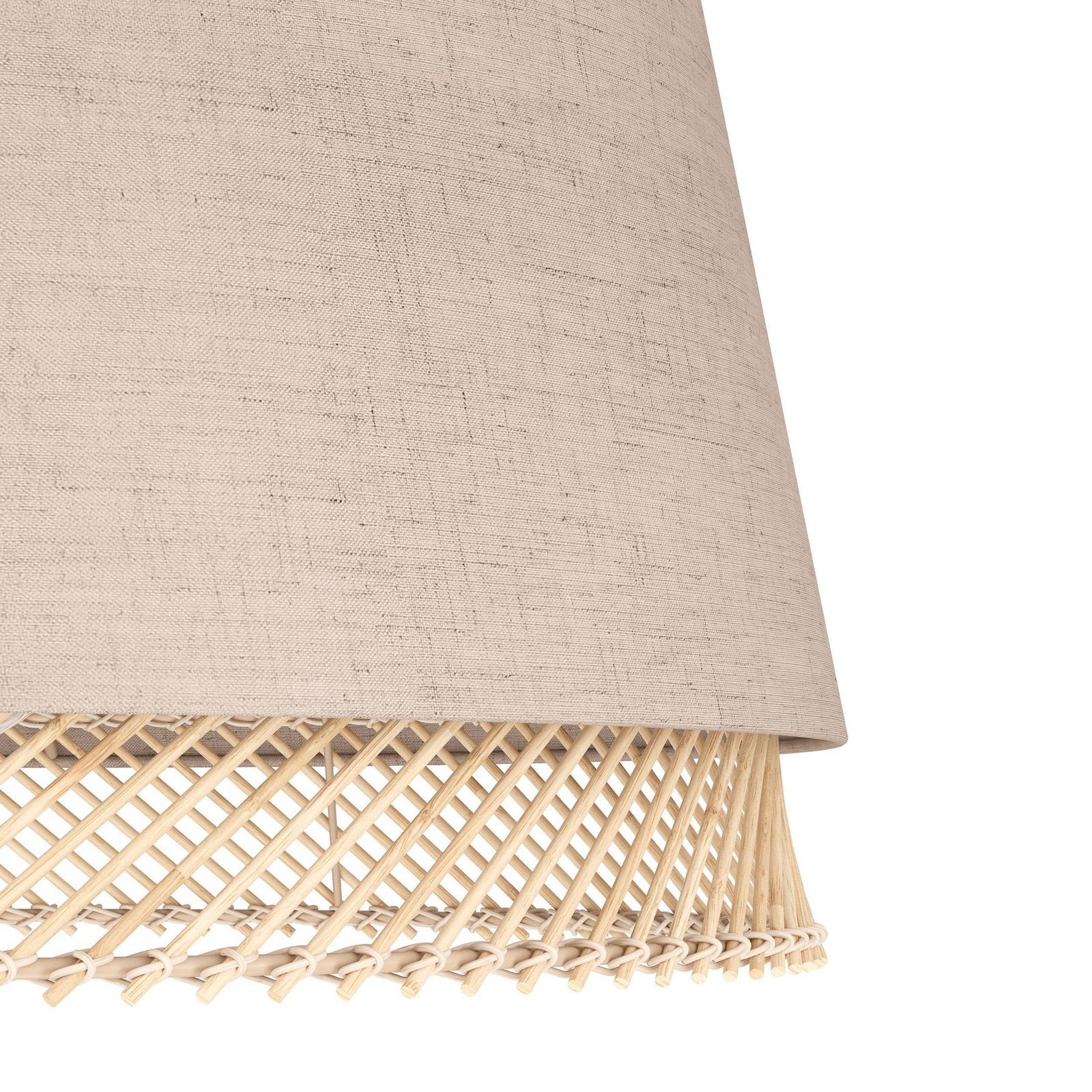 Eglo Stehlampe Tabley Wohnzimmerleuchte Lampe naturfarben H153cm Stoff E27 - 9002759439781