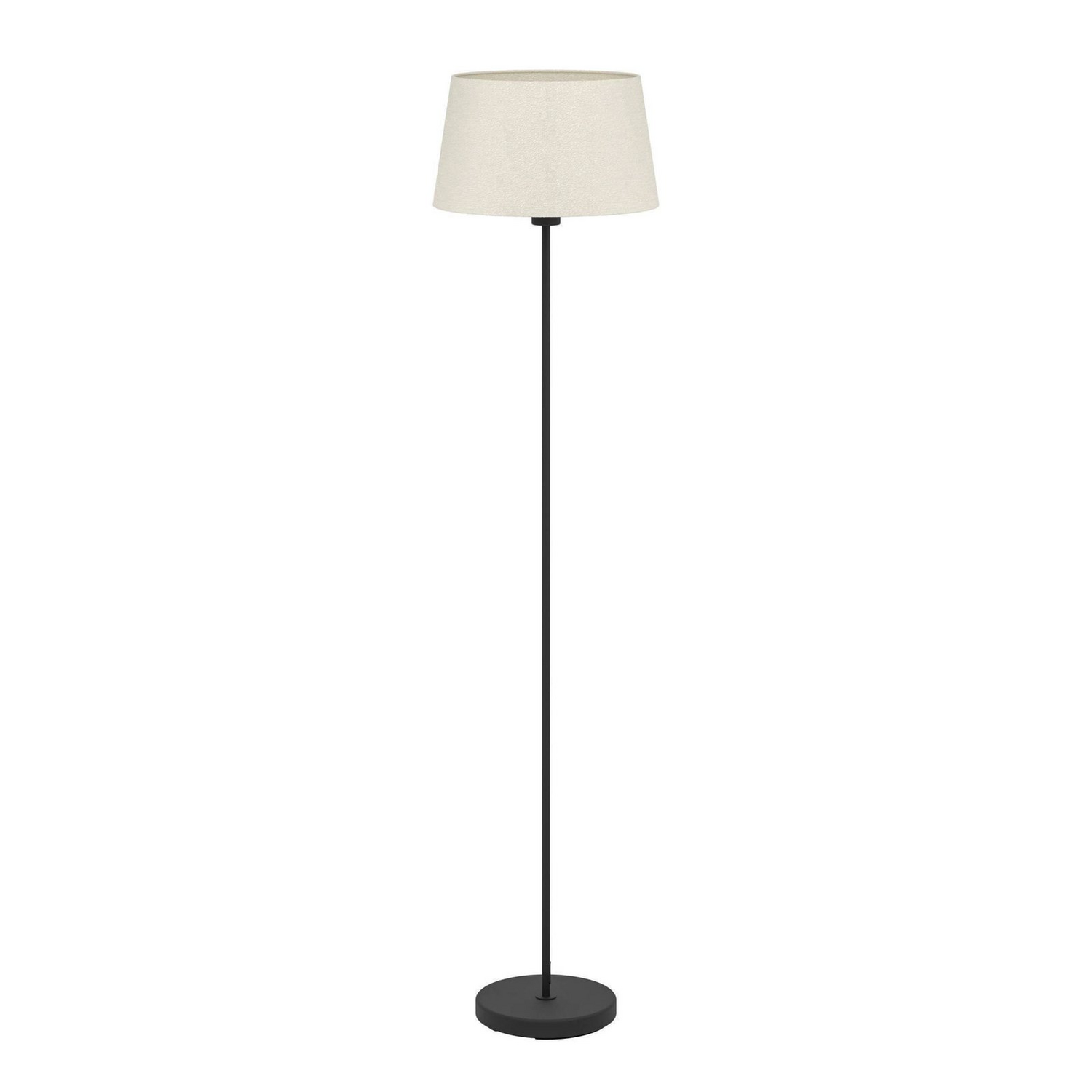 Eglo Stehleuchte Lampe Febres Stehlampe Höhe 153 Cm Schwarz Weiß Stahl Stoff B-Ware - 9008606312818