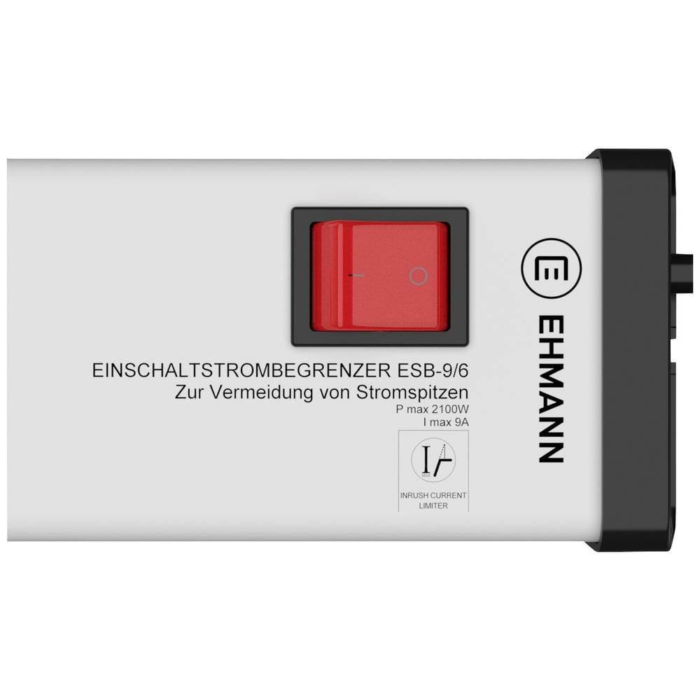 Ehmann 0268x0062301 Steckdosen-Verteiler Silber Schwarz Schutzkontakt Steckdose - 4012096007968