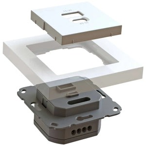 B-Ware Ehmann Usb Steckdose Ladegerät Unterputzeinsatz Uni Weiß Abdeckung 55 X 55 Mm