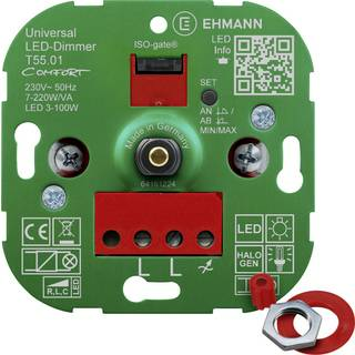 B-Ware Ehmann 5500x0100 Drehdimmer Geeignet Für Led Lampe Halogenlampe Glühlampe - 4012096007463