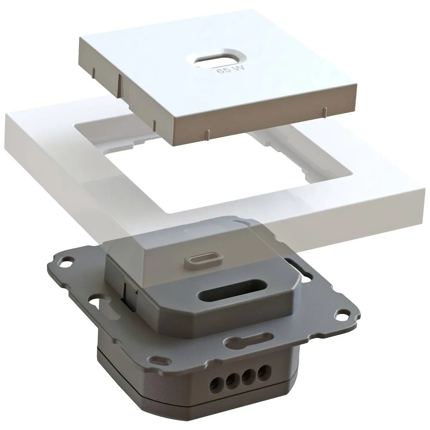 B-Ware Ehmann Usb C Unterputz Lader Ladegerät T65.00 Professional Schnellladefunktion - 4012096011507