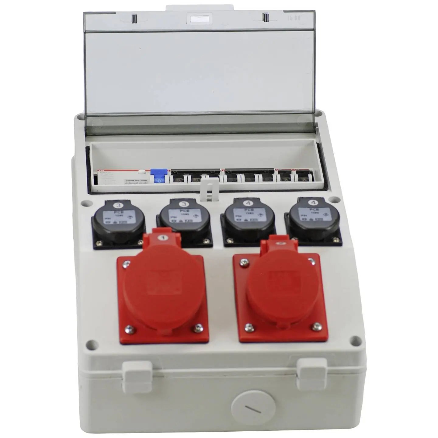 B-Ware Ehmann Stromverteiler Wandverteiler Cee Verteiler Weiß Schutzkontakt Kupplung - 4012096010456