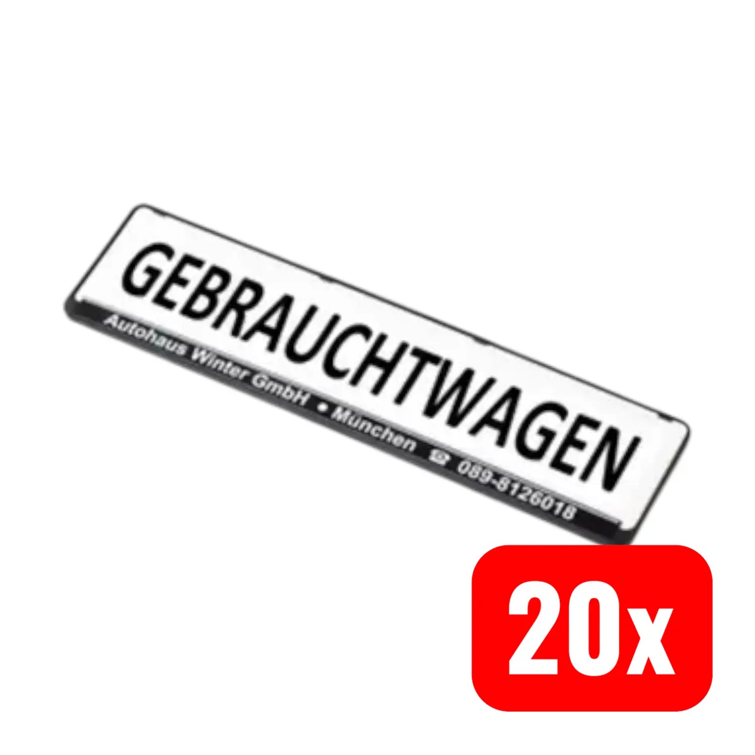 B-Ware Eichner Organisation Werbeschild Miniletter Polypropylen Gebrauchtwagen 20 Stück - 4052301015975