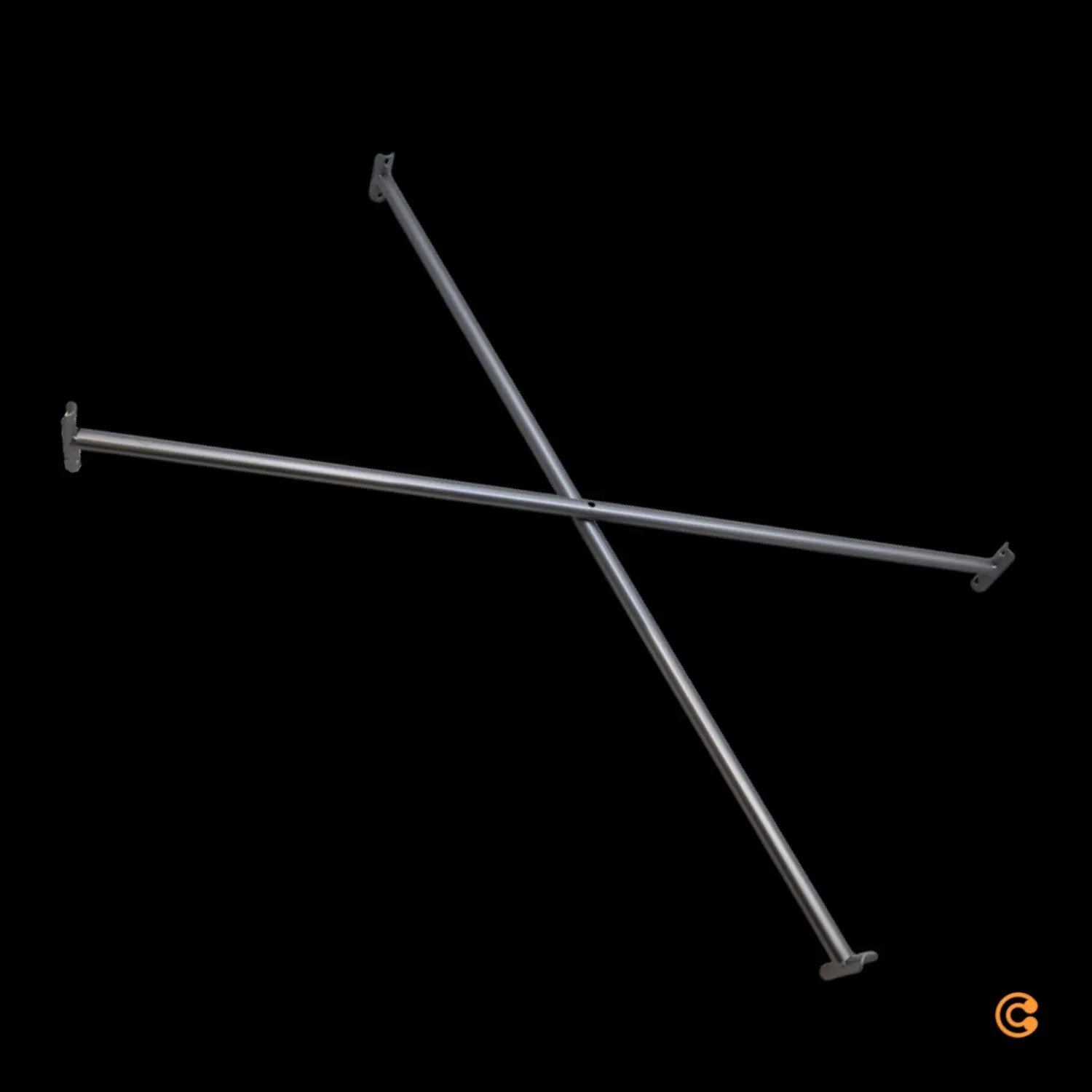 B-Ware Richard Lampert Kreuzstreben Tischgestell Eiermann 2 Tisch 108 Cm Silber 2 Stück