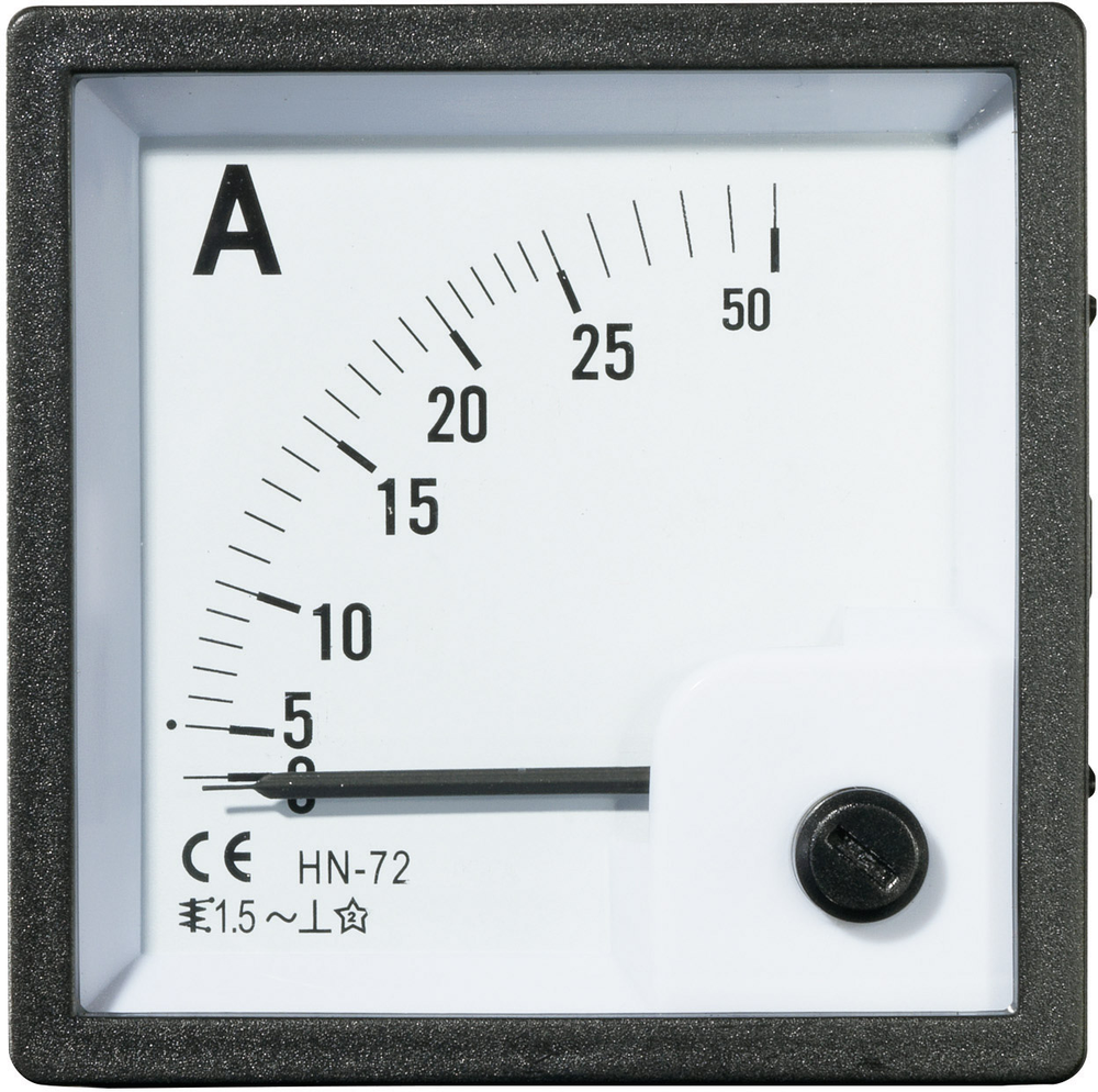 VOLTCRAFT AM-72X72/25A 0A bis 25A 7 mm x 72mm Analog- 9 STÜCK - 4016138786095