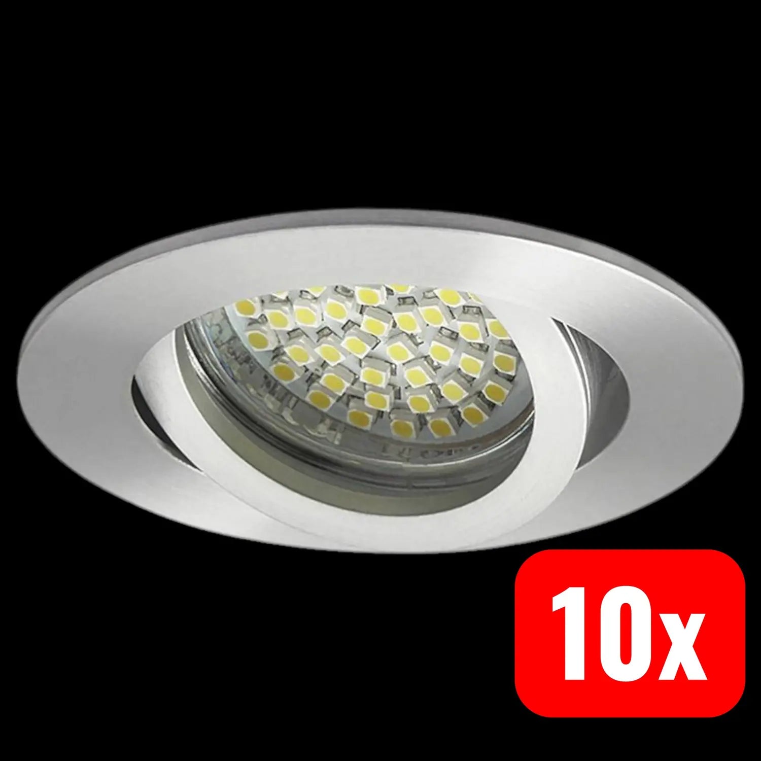 B-Ware Kanlux 18561 Einbauleuchte Led Gx5.3 50 W Evit Deckenlampe Aluminium 10 Stück - 5905339185617