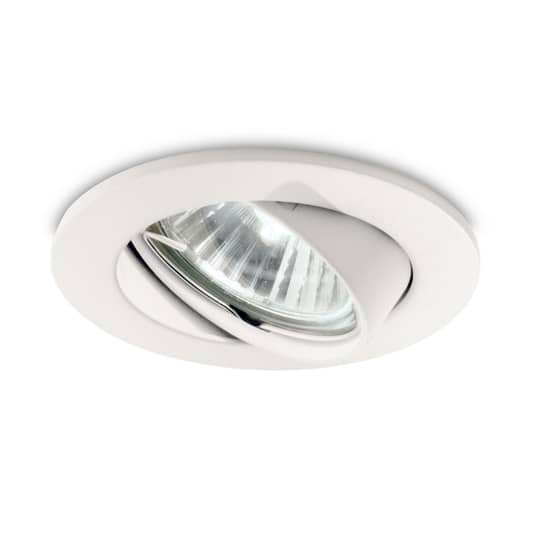 B-Ware Ideallux Einbauspot Swing Deckenspot Einbaulampe Gu10 Schwenkbar Weiß 8 Stück - 8021696083179