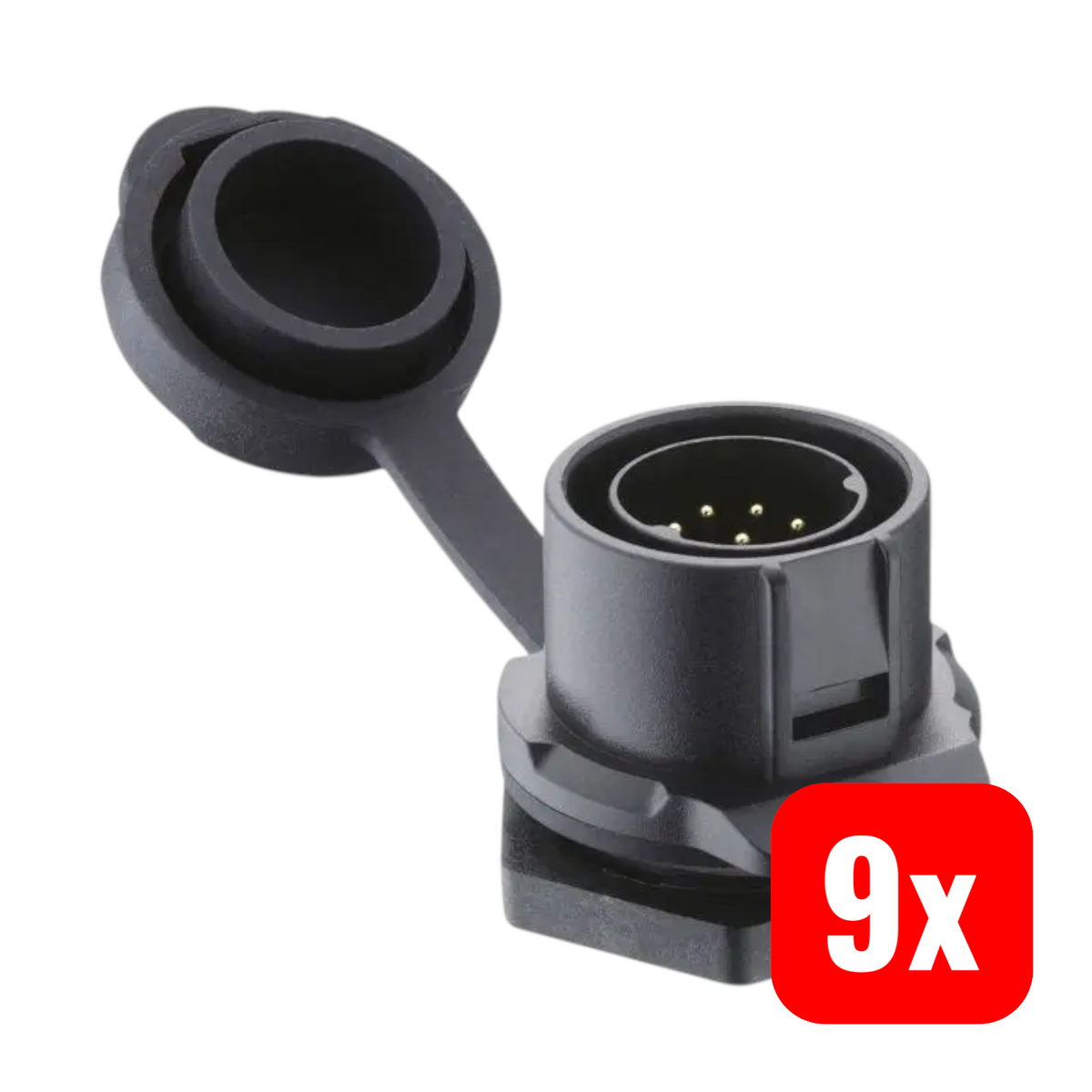 Lutronic Rundverbinder Stecker Kontakt 2630 05 T22CB100 gerade 9 STÜCK - 4064161211657