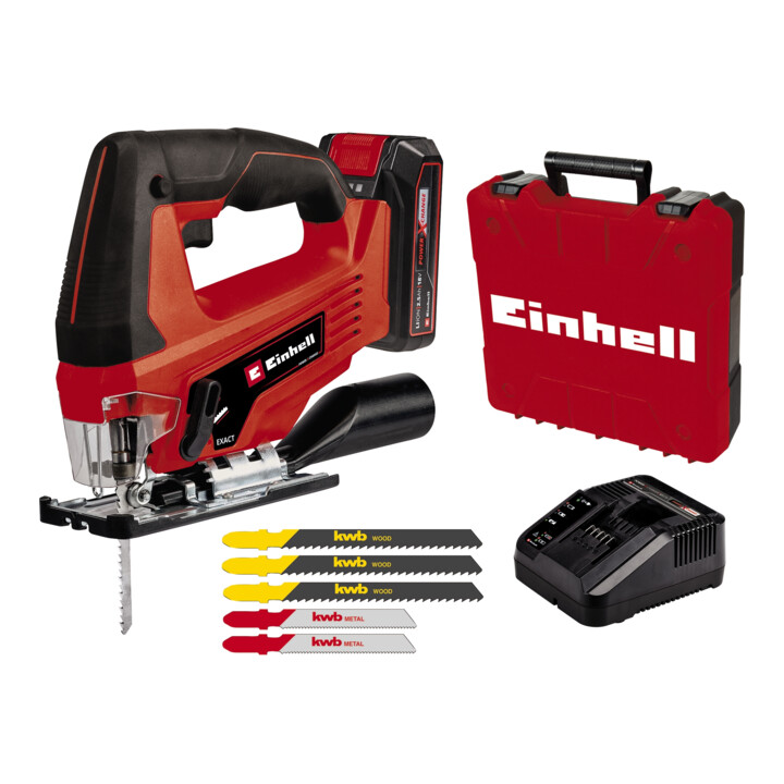 Einhell Akku Stichsäge Säge Power X Change Set 18 V 2x Sägeblatt 1x2 5 Ah Akku B-Ware