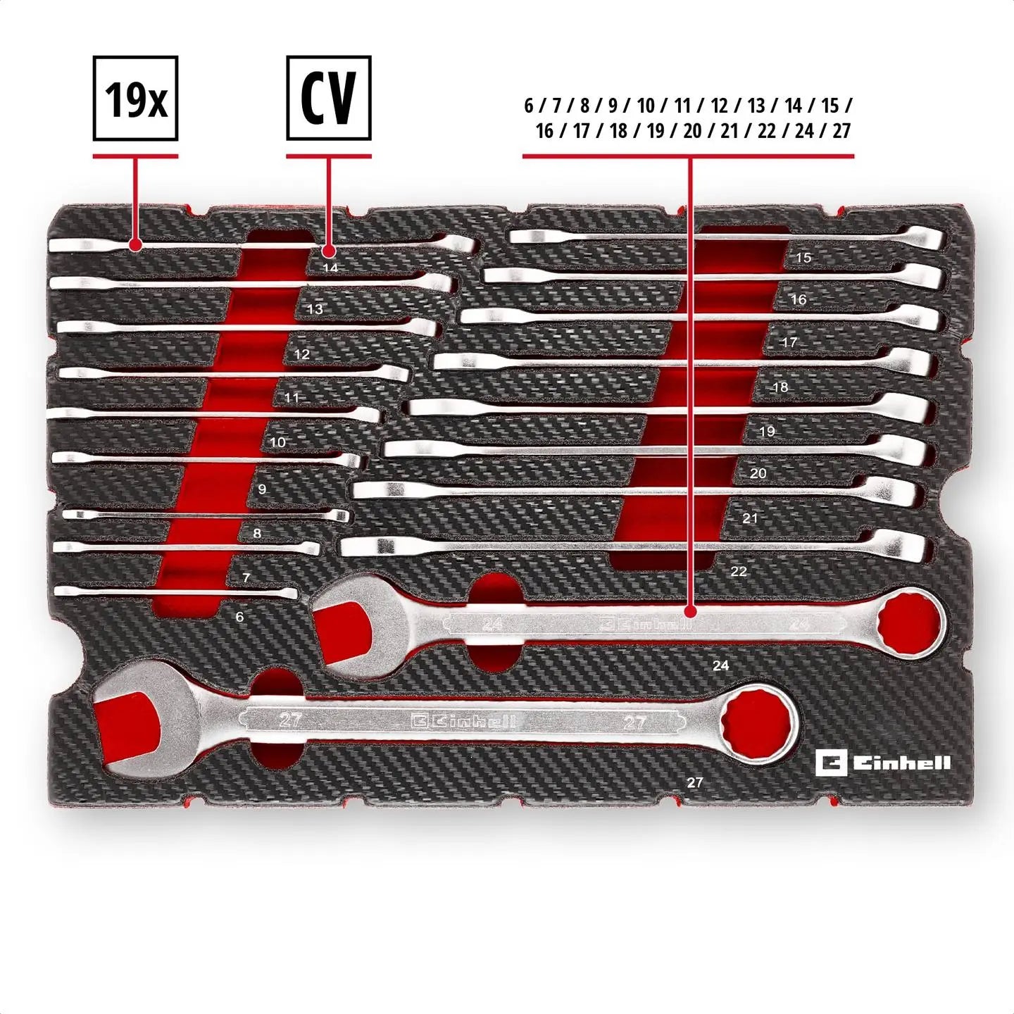B-Ware Einleger Einsatz Einlage E Case Ga Ring 19tlg Zubehör Werkzeug Organizer - 4009313705219