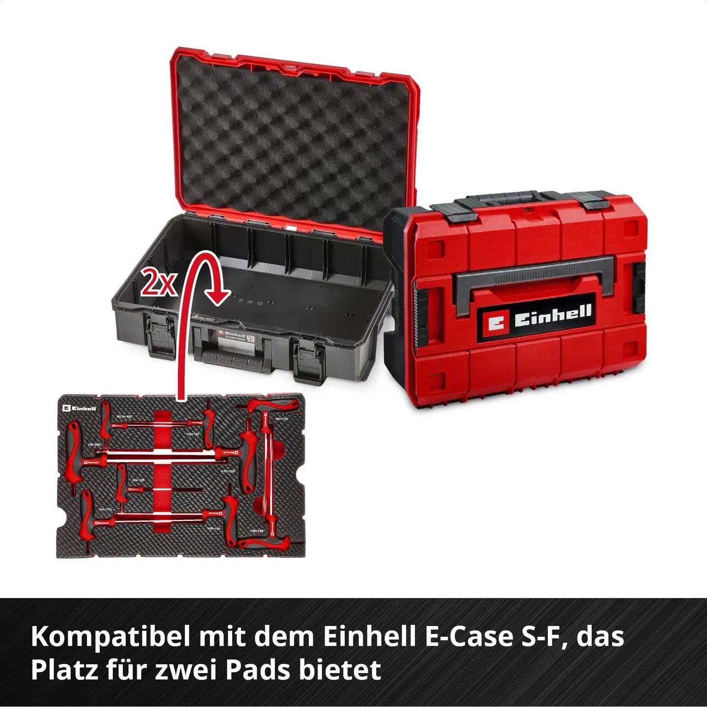 B-Ware Einhell Einlegeboden Einlage Einsatz E Case T Griff Schraubendreher Set 9 Teilig - 4009313705264
