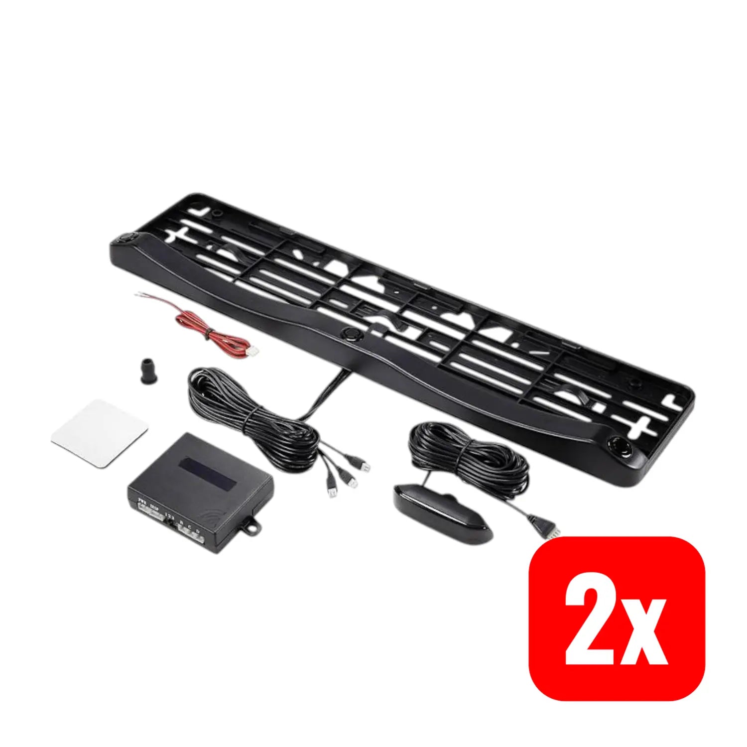 B-Ware Renkforce Kabelgebundene Einparkhilfe Sensor Rückfahrwarner Parksystem 2 Stück - 4016138918489