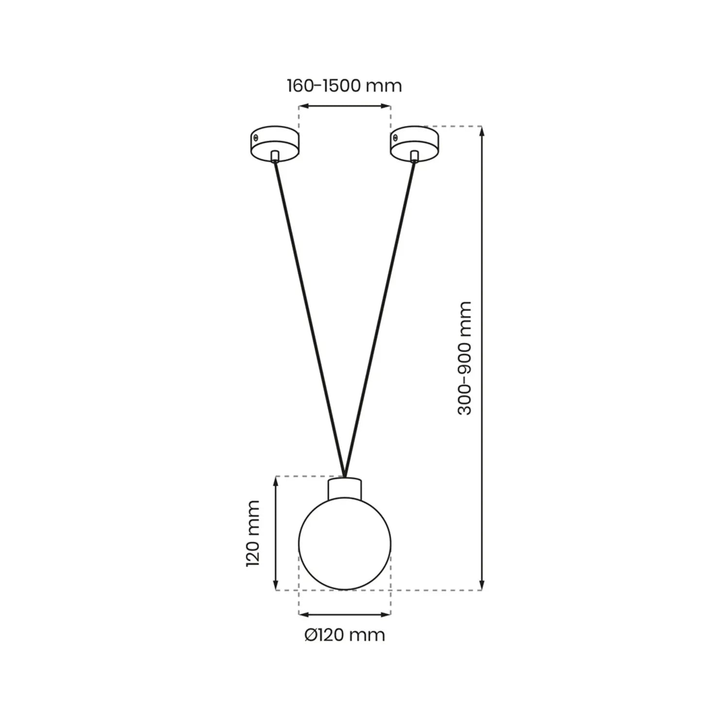B-Ware Eko Light Hängeleuchte Deckenlampe Capri Rund Schirm Einflammig Schwarz/Weiß G9 - 5902693788171