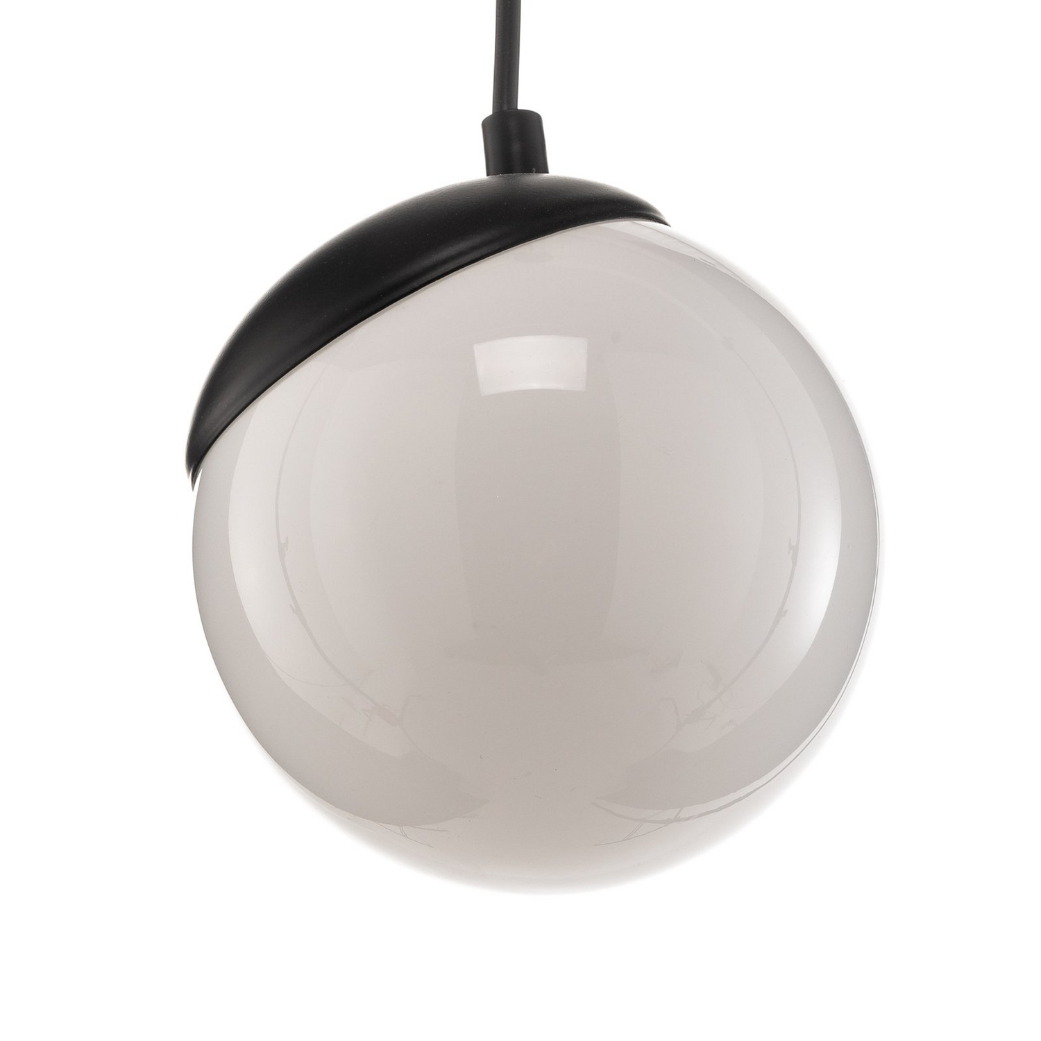 B-Ware Eko Light Hängeleuchte Pendelleuchte Sfera Glas Metall Schwarz 1 Flammig 2 Stück - 5902693757399