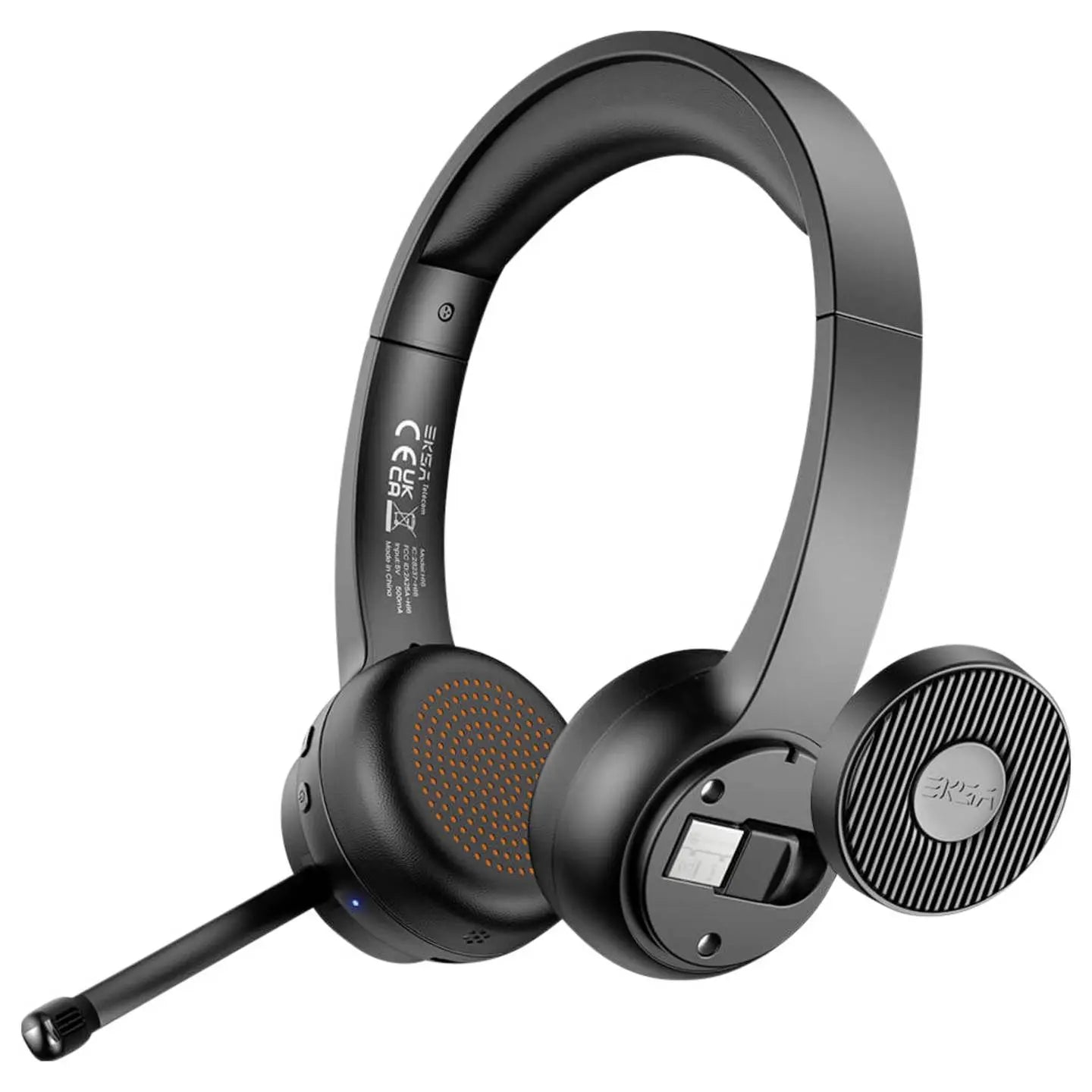 B-Ware Eksa H16 Mono Pc Headset Kopfhörer Computer Headset Mit Lautstärkeregler - 4064161340975