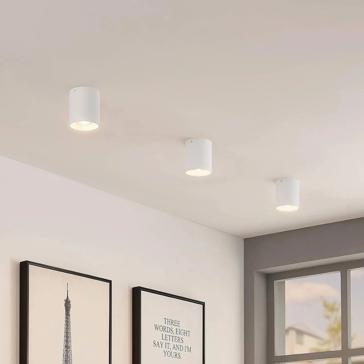 B-Ware Elc Efey Deckenlampe Leuchte Gu10 Deckenleuchte Weiß Aluminium Ip20 2 Stück - 4251096579079