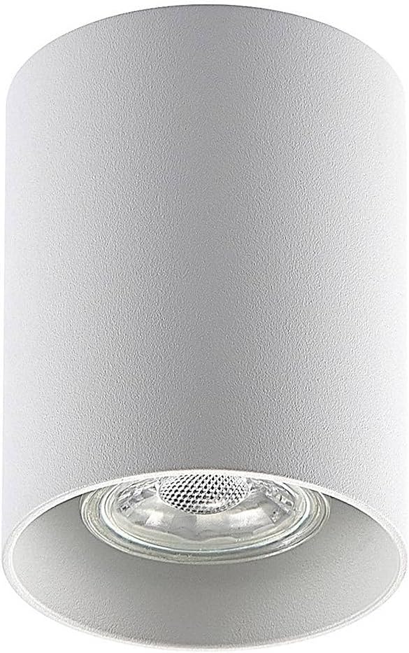 ELC Efey Deckenlampe Leuchte GU10 Deckenleuchte rund weiß Aluminium 2 STÜCK - 4251096579079