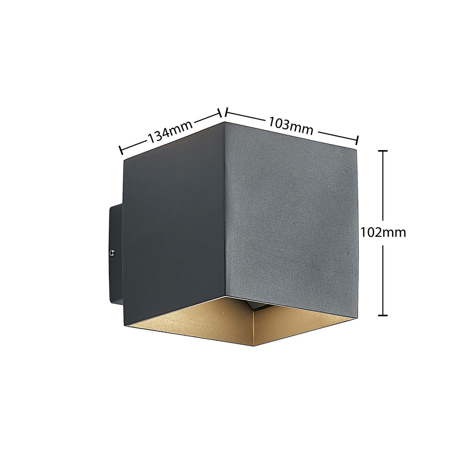 B-Ware Elc Esani Led Außen Wandleuchte Außenwandleuchte Wandleuchte Wandleuchte Anthrazi - 4251096590883