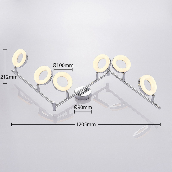 Elc Tioklia Led Deckenlampe Deckenlampe Lampe Leuchte Sechsflammig Siehe Text B-Ware