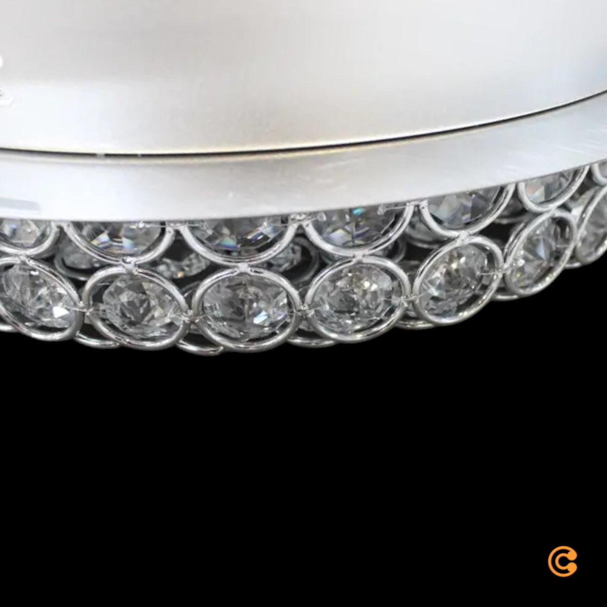 Filomena Deckenleuchte Deckenlampe LED Kristalloptik Glassteine Silber Chrom - 4251096548693