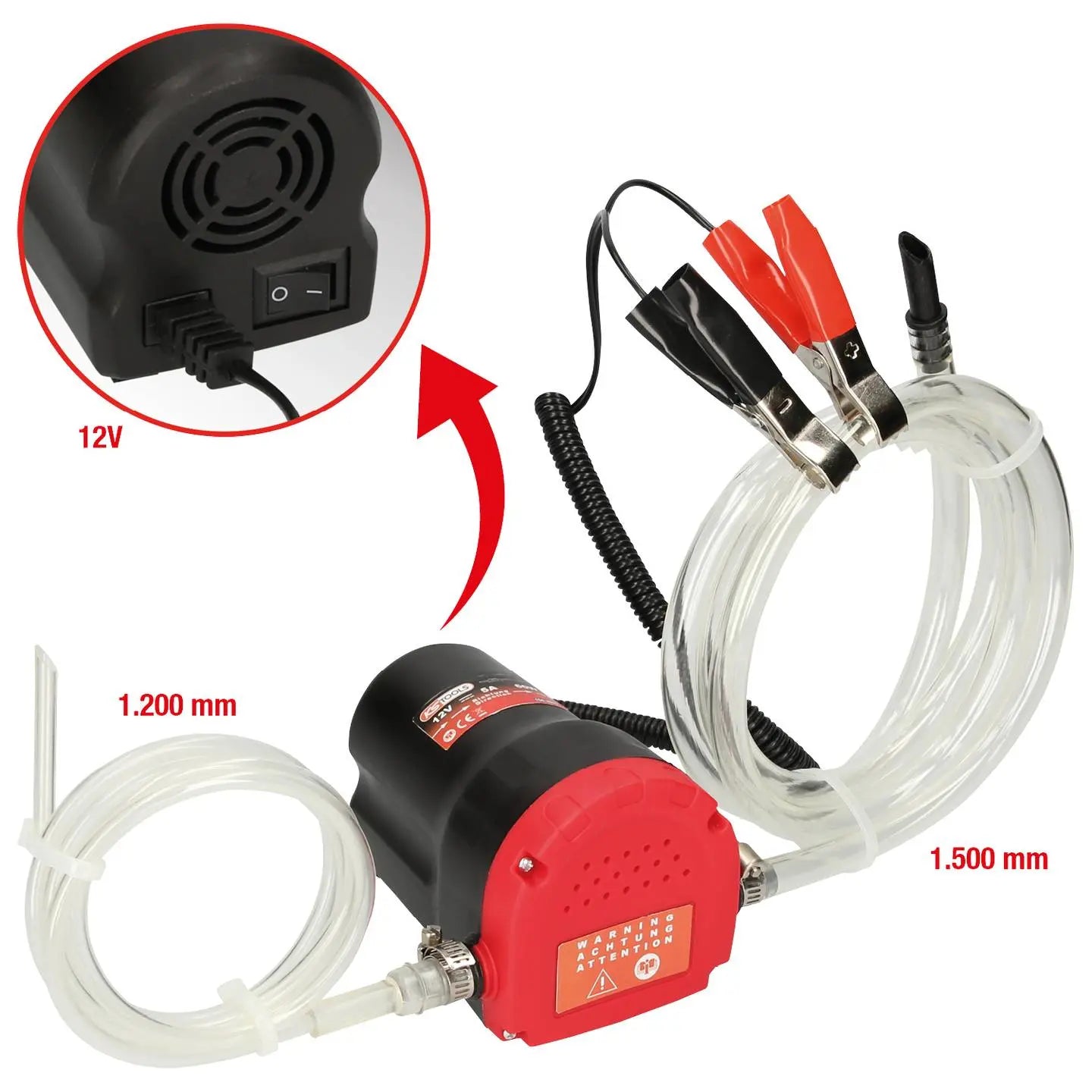 B-Ware Ks Tools Pumpe Absaugpumpe Umfüllpumpe Flüssigkeitspumpe Diesel Motoröl Heizöl - 4042146768358