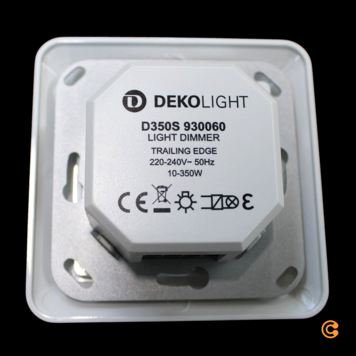 DEKO Light Dimmer Phasenabschnitt Schalter Elektrisches Montagezubehör Weiß - 4042943135353