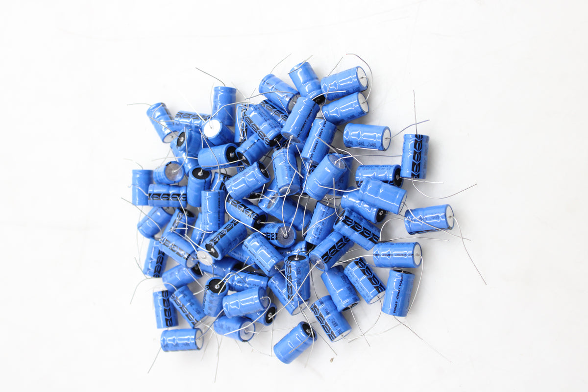 Vishay Elektrolyt-Kondensator Kondensator axial bedrahtet 22 µF 385 V 50 STÜCK - 4064161166551
