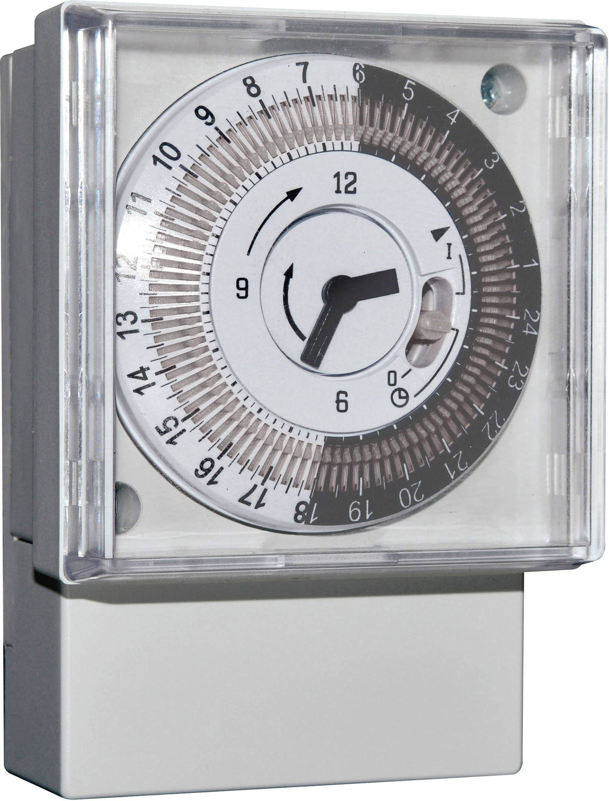 Wallair 1IO0017 3500 W IP30 Zeitschaltuhr analog Zeit-Schaltuhr Uhr Tischuhr - 8019108031474