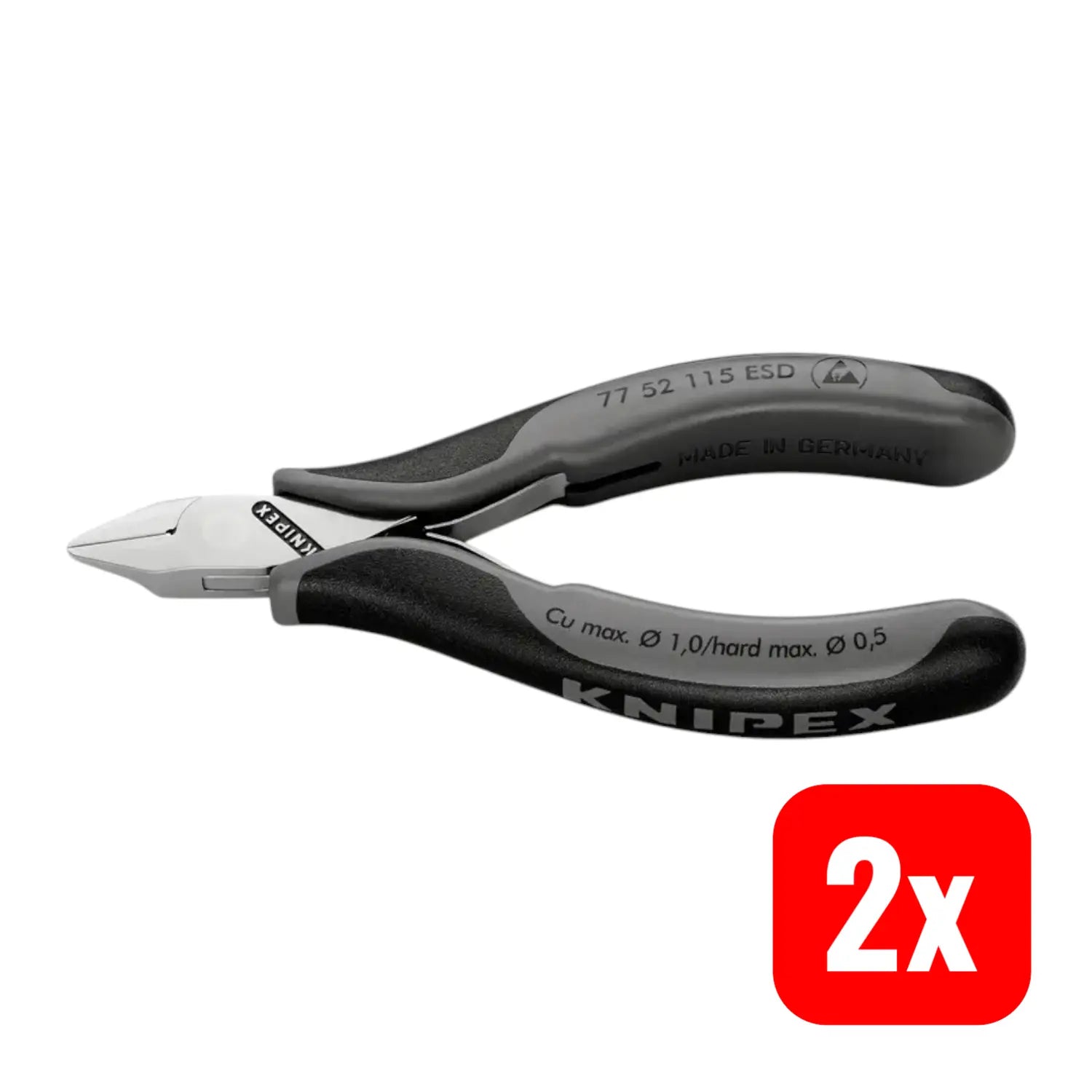 B-Ware Knipex Seitenschneider Zange Elektronik Schneider Feinmechanik Esd 2 Stück - 4003773025139