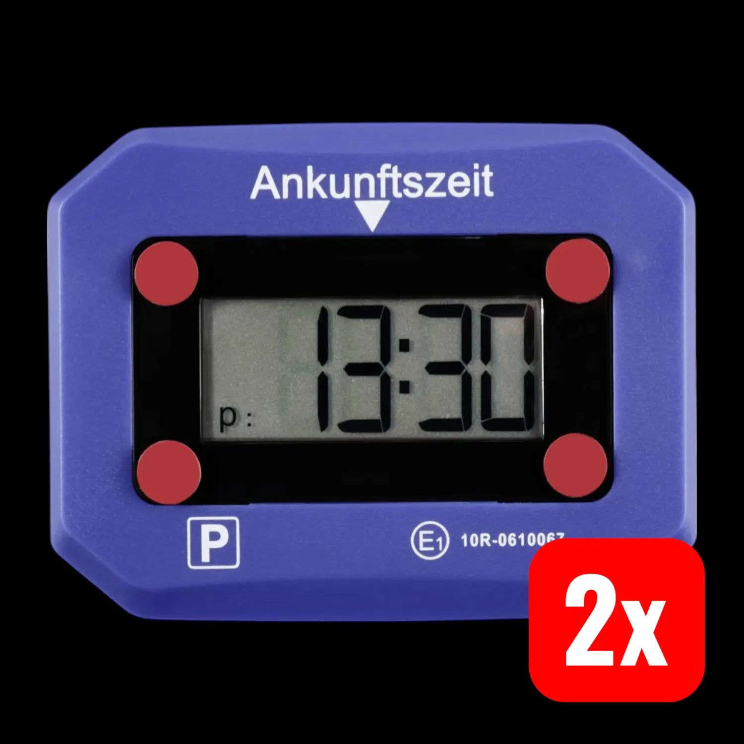 B-Ware 3338640 Elektronisch Parkscheibe Digital Parkuhr 25 Mm X 102 Mm X 79 Mm 2 Stück - 4064161391113