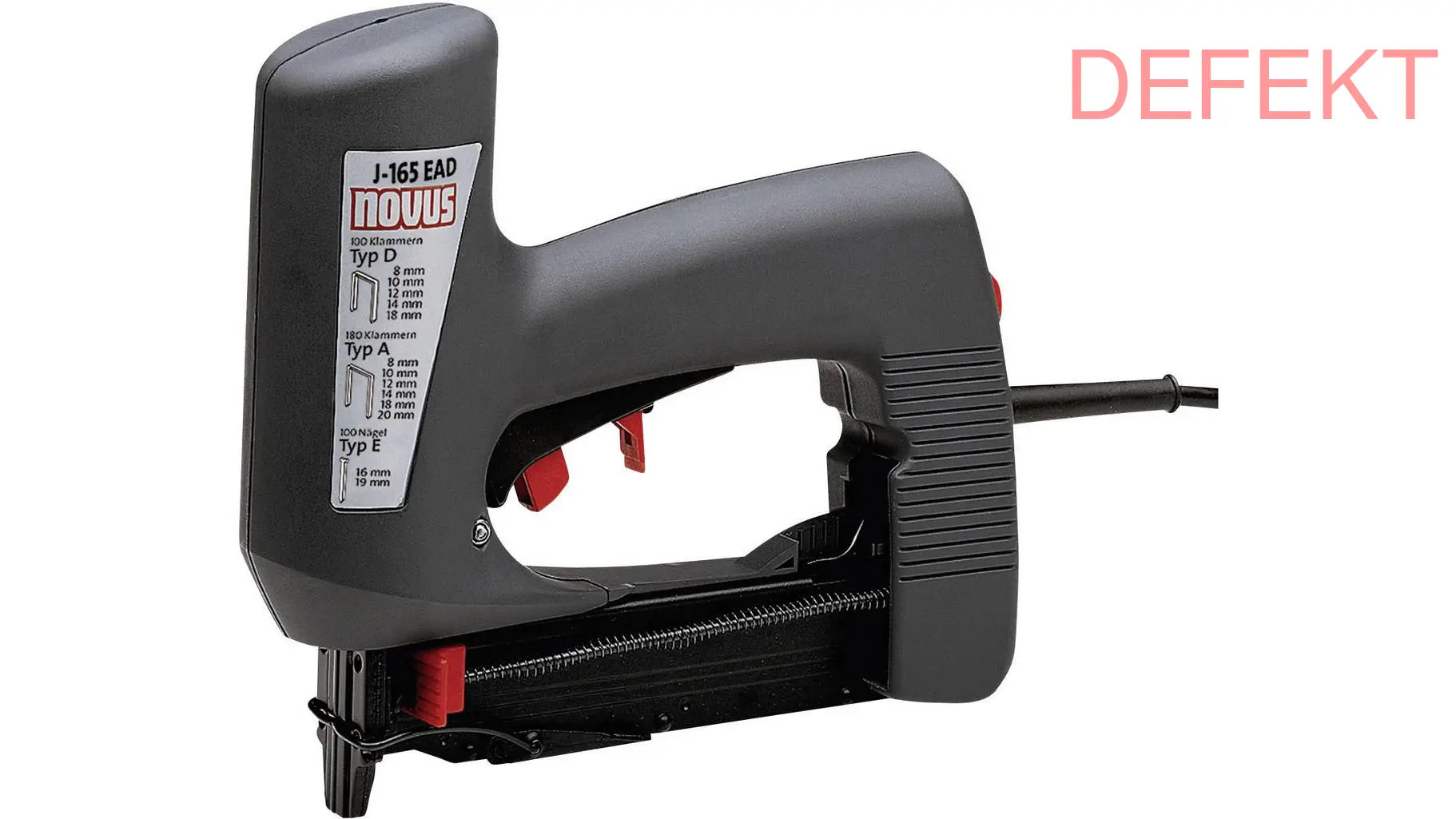 D-Ware Novus J 165 Ead Elektrotacker Klammerntyp Typ 53 Typ 53 F 8   18 Mm Defektware - 4009729014547