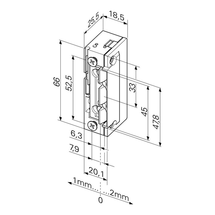 B-Ware Assa Abloy Elektrotüröffner Türöffner 118 E.13 Pro Fix2 Dinlr Fa Fix 10 24 V