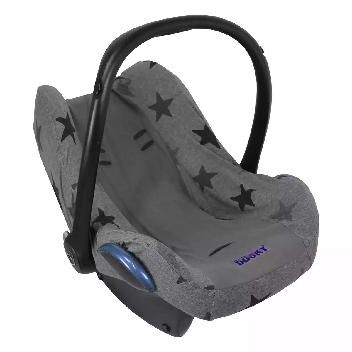Dooky Babyschalenbezug Schutzbezug Sitzbezug Grau Sterne Bezug Baumwolle - 5038278000601