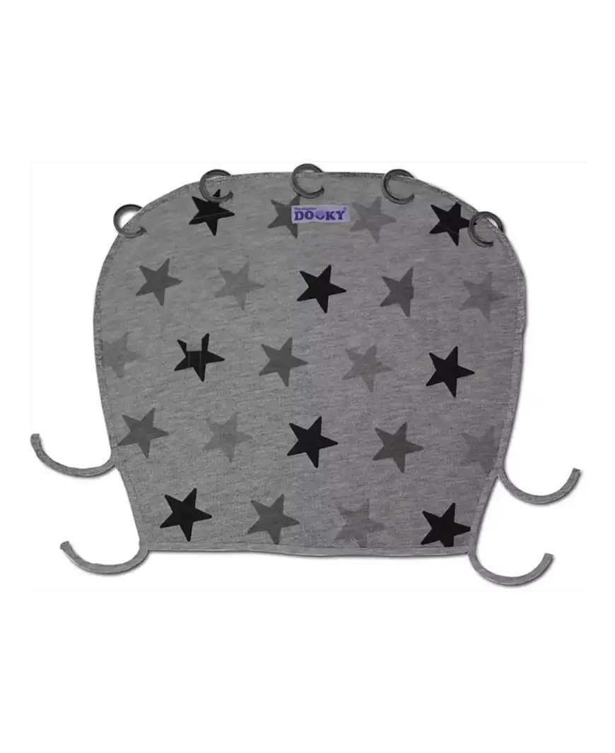 B-Ware Elementsforkids Dooky Cover Schutzdecke Babydecke Grey Stars Uni Grau 4 Stück - 5038278000472