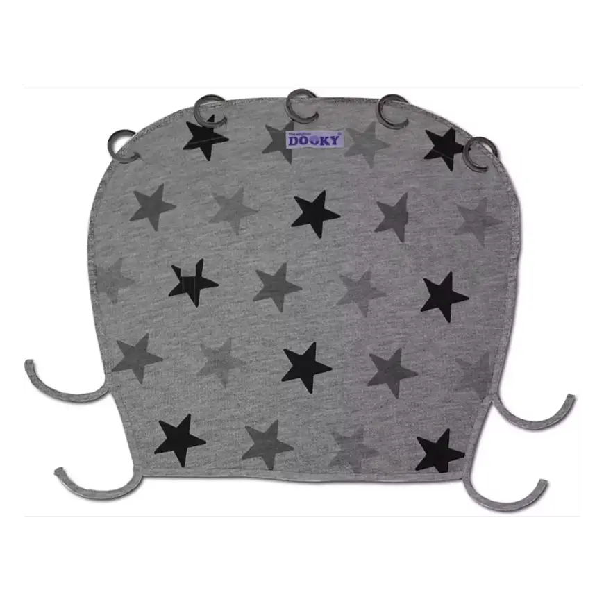 B-Ware Elementsforkids Dooky Cover Schutzdecke Babydecke Grey Stars Uni Grau 4 Stück - 5038278000472
