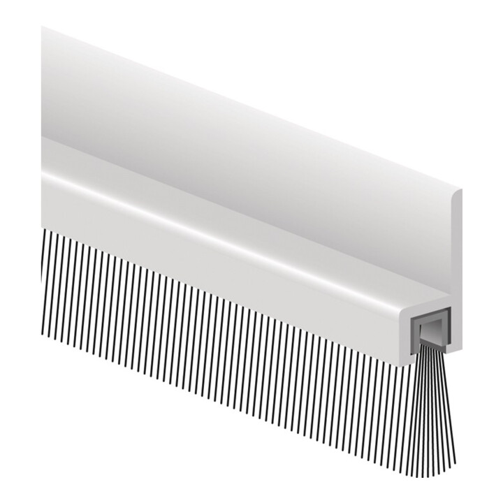 B-Ware Ellen Bürstendichtung Türbodendichtung Torabdichtung Aluminium 1000mm 4 Stück - 8711286122011