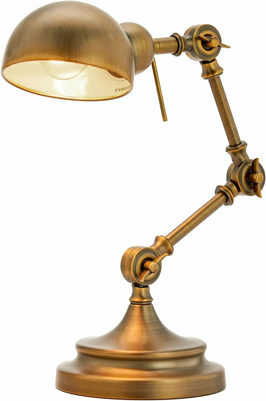 B-Ware Lindby Ellisen Schreibtischlampe Tischlampe Lampe Tischlampe E14 Metall Bronze - 4251096523867