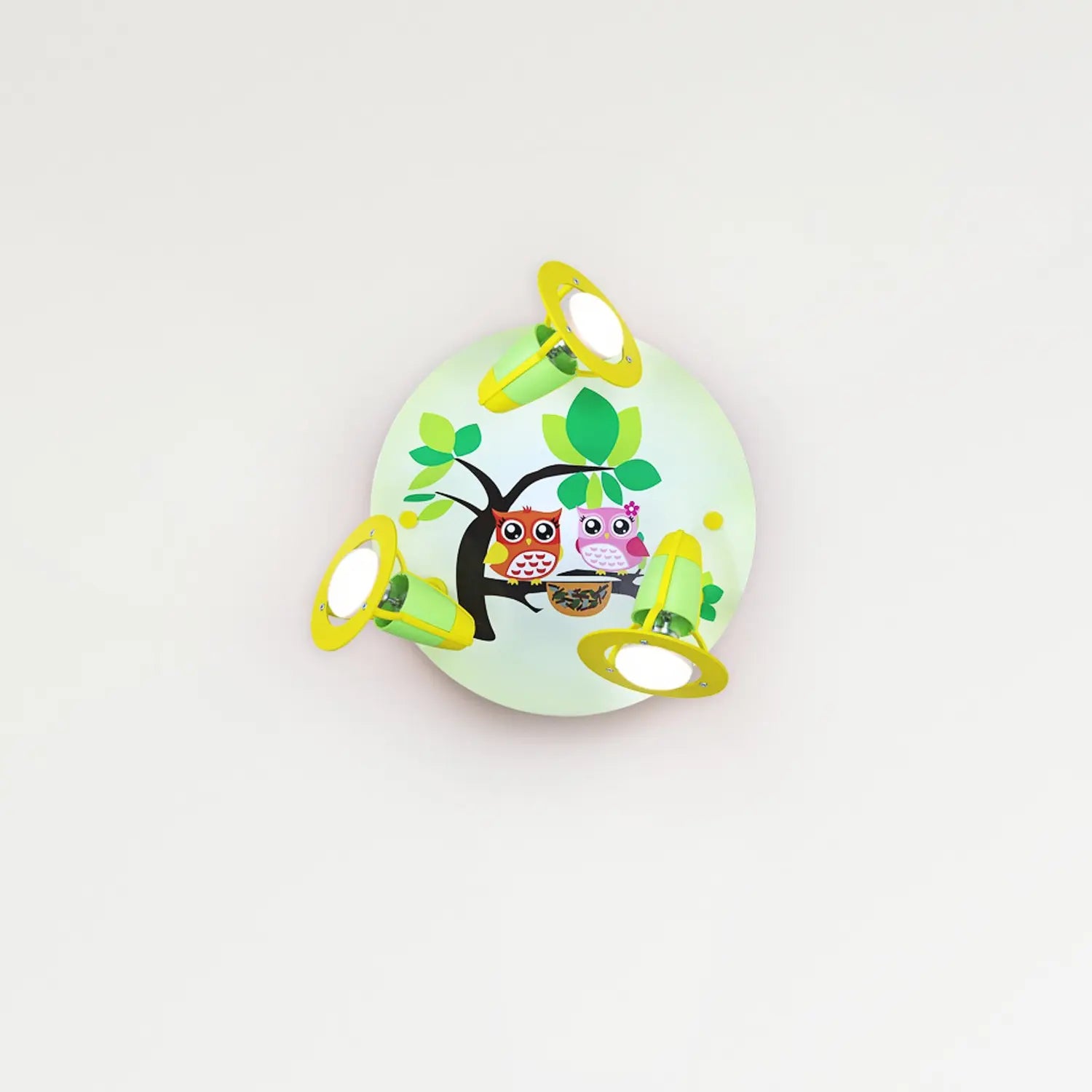 B-Ware Elobra Deckenleuchte Lampe Eule Kinderzimmer Grün Gelb Kinderleuchte Beleuchtung - 4019698128251