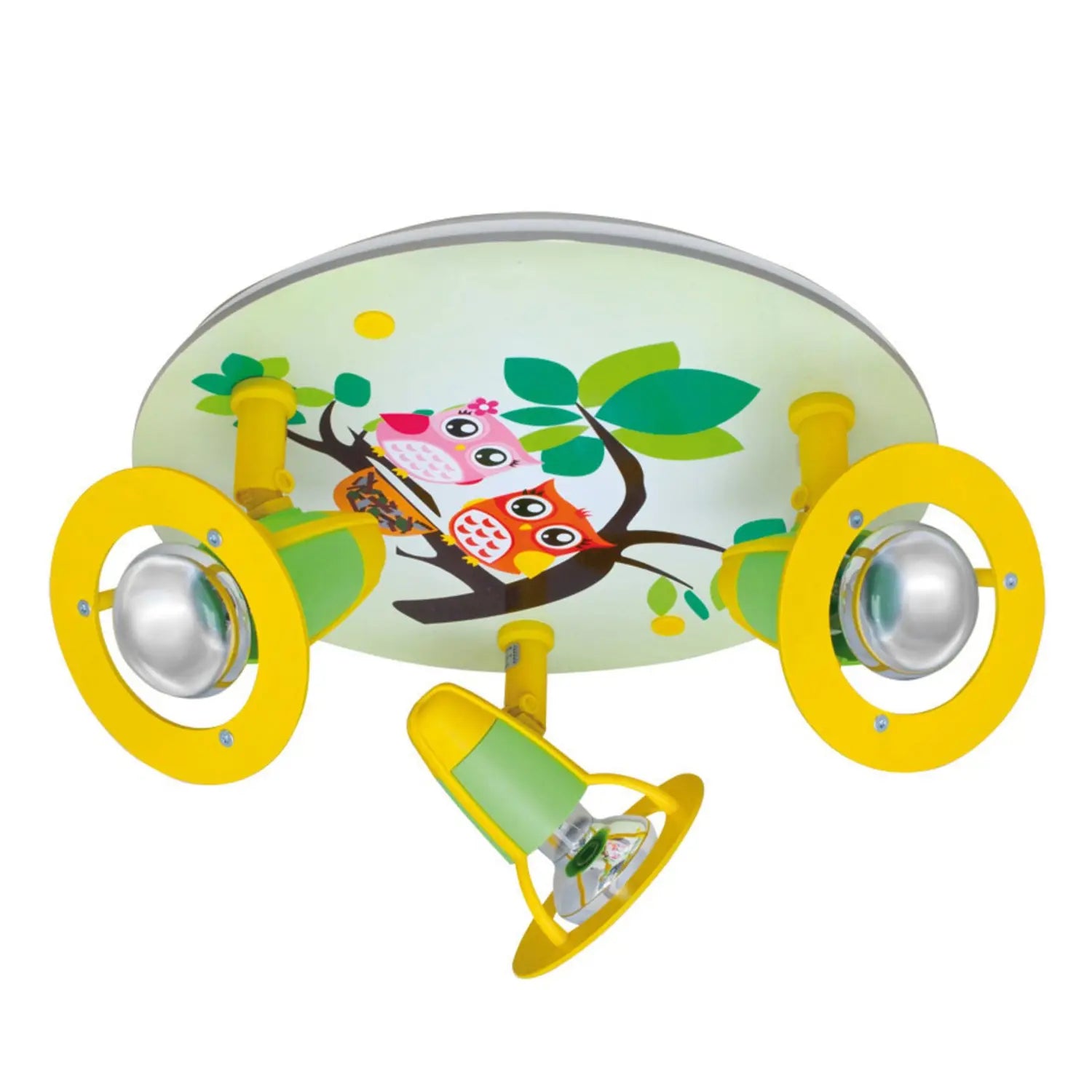 B-Ware Elobra Deckenleuchte Lampe Eule Kinderzimmer Grün Gelb Kinderleuchte Beleuchtung - 4019698128251