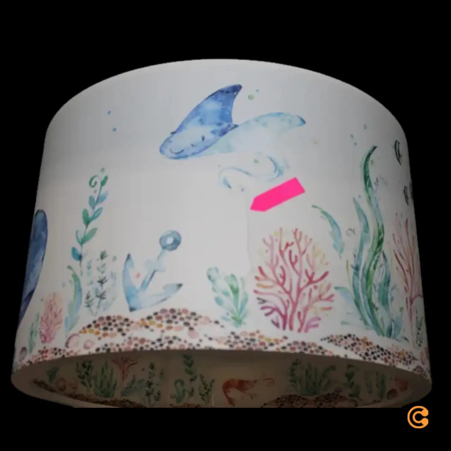 B-Ware Elobra Hängeleuchte 25/40 Meerestiere ø 38 Cm Bunt Kunststoff Siehe Text/Foto - 4019698140666