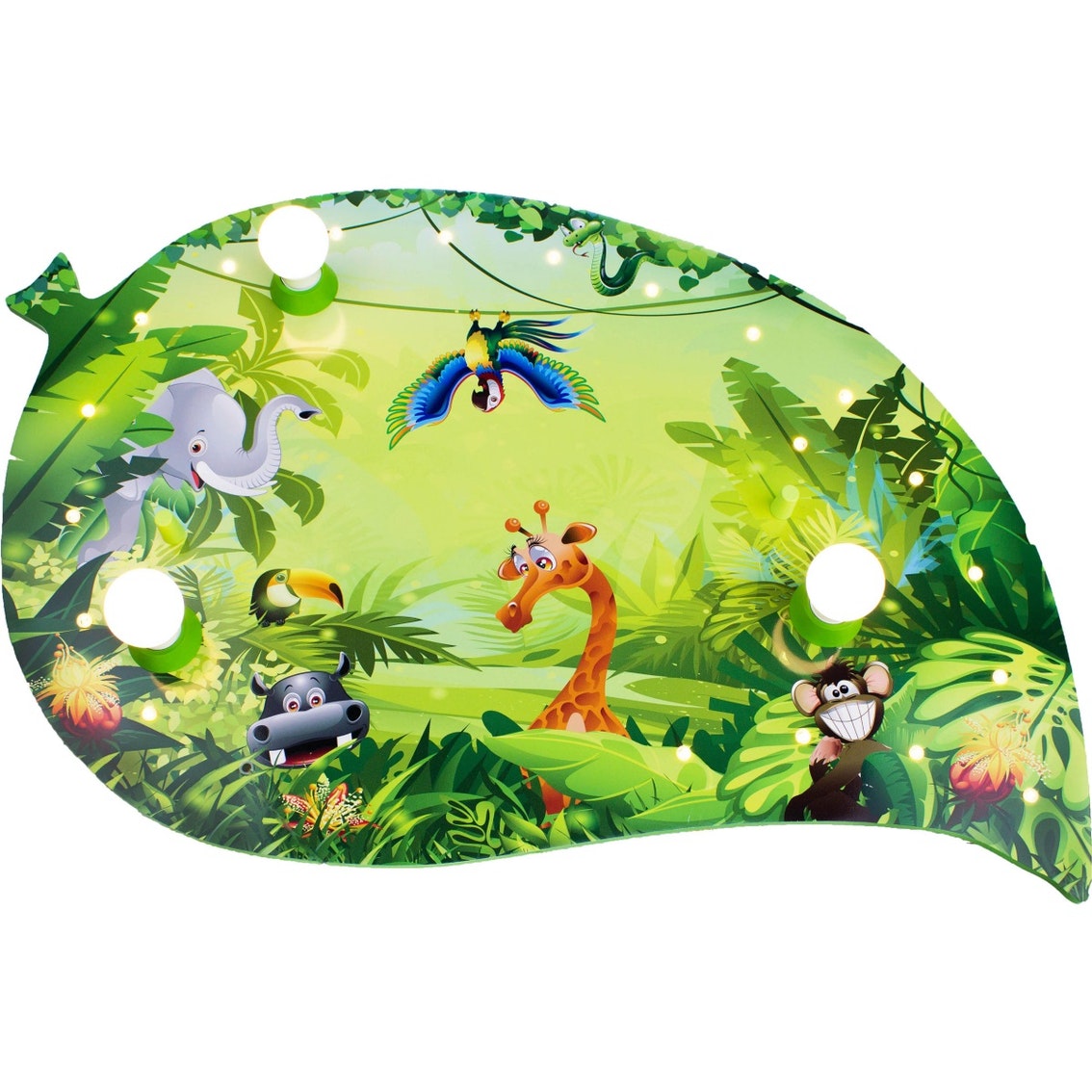 ELOBRA Kinderzimmerlampe Dschungel Wildnis Deckenlampe Wandlampe Innenlampe - 4019698131305