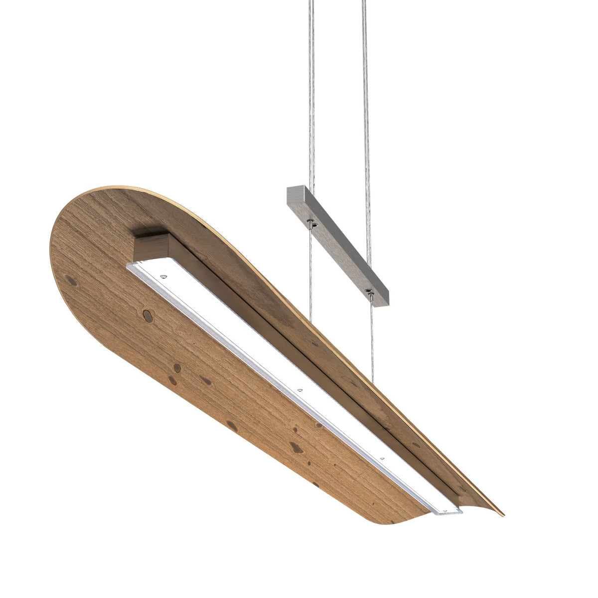 Elobra Pendelleuchte Hängelampe LED Colombia XL Touchdimmer Asteiche natur Holz - 4019698138700