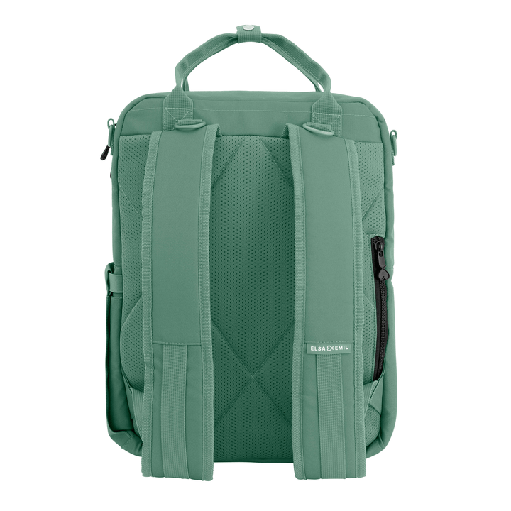 Elsa & Emil Henkel Rucksack Krokodilgrün Tasche 17l Laptoptasche Reisetasche B-Ware