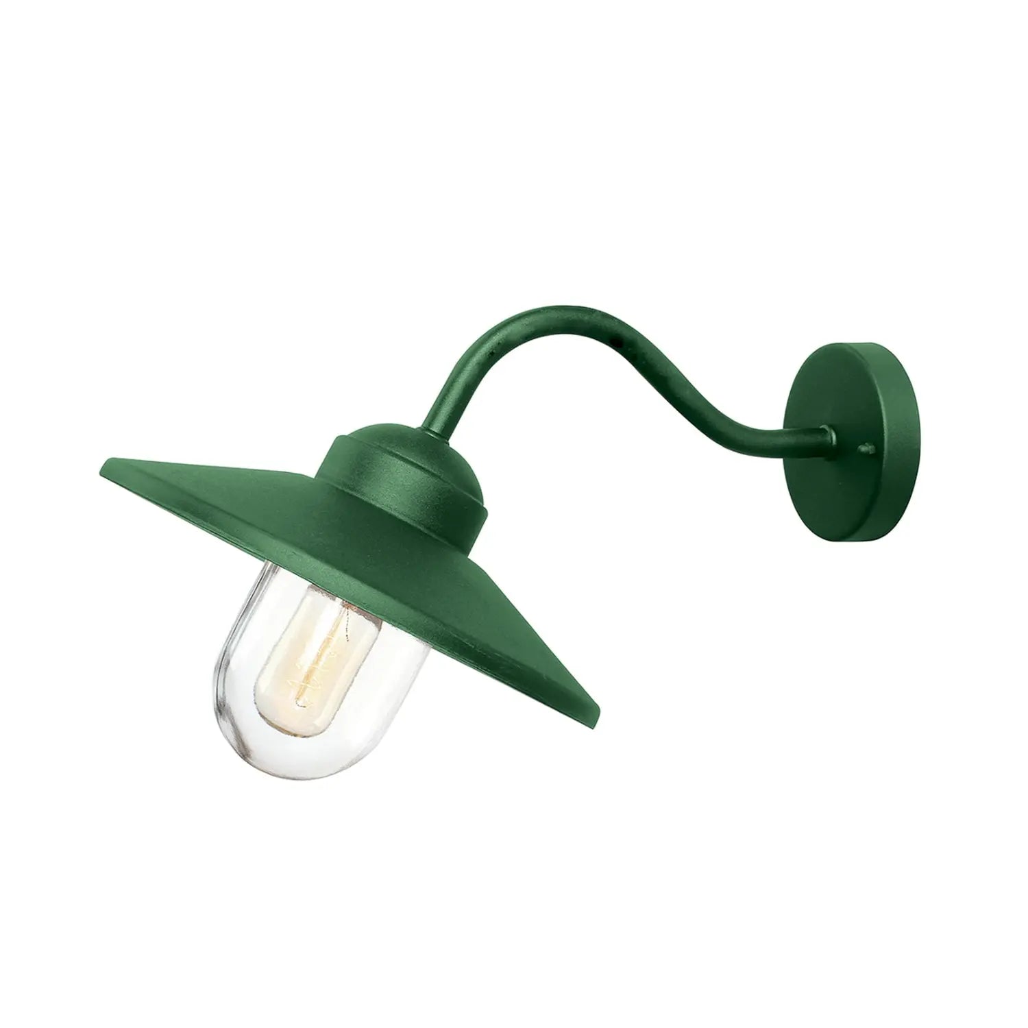 B-Ware Elstead Außenwandleuchte Laterne Klampenborg Edelstahl Dunkelgrün Außenlampe - 5024005012047