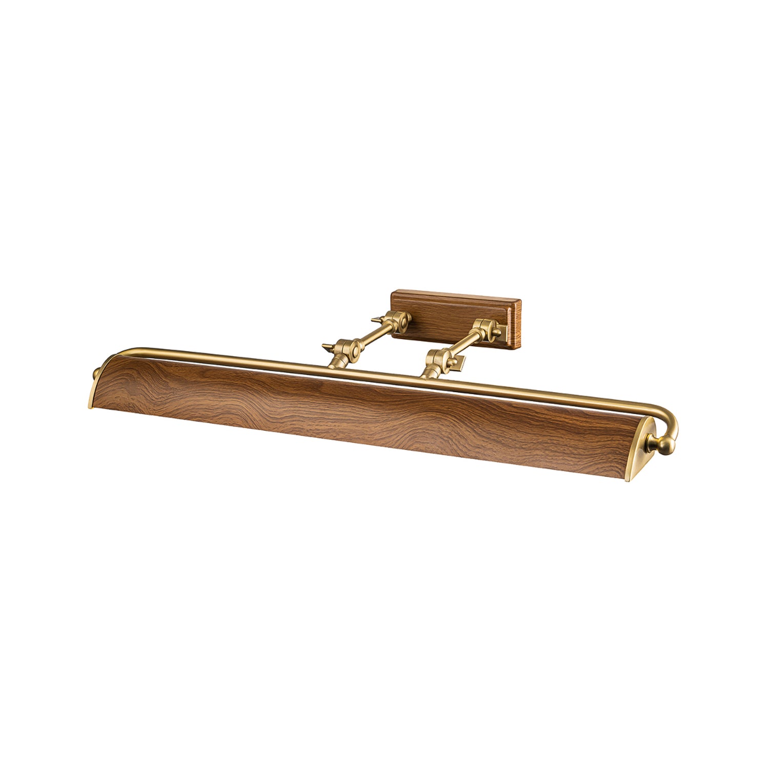 B-Ware Elstead Wandleuchte Wandlampe Winchfield Eiche Messing Stahl Leuchte Beleuchtung - 5024005169215