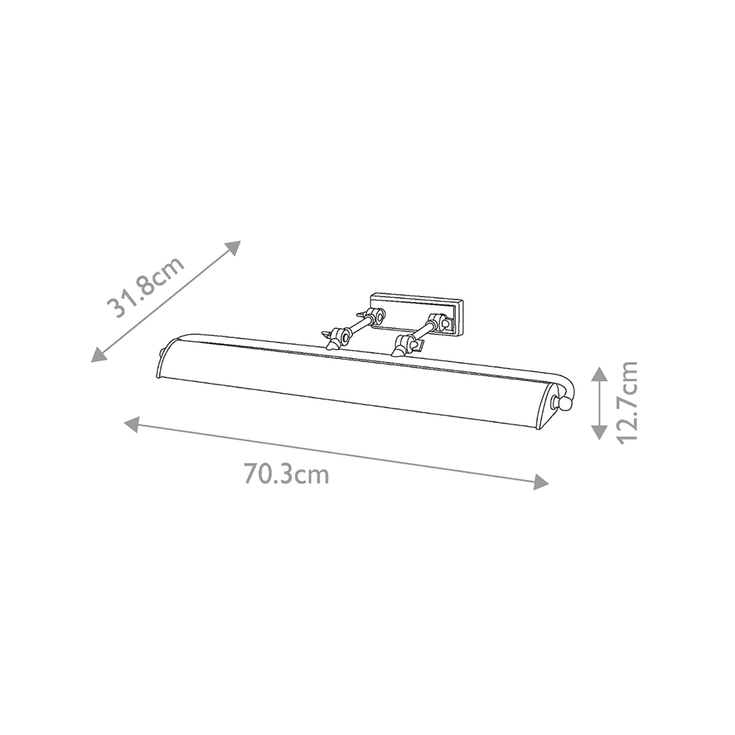 B-Ware Elstead Wandleuchte Wandlampe Winchfield Eiche Messing Stahl Leuchte Beleuchtung - 5024005169215