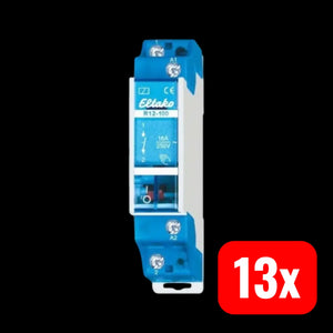 B-Ware Eltako R12 100 24 V Schaltrelais Nennspannung 24 V Schaltstrom Max 8 A 13 Stück